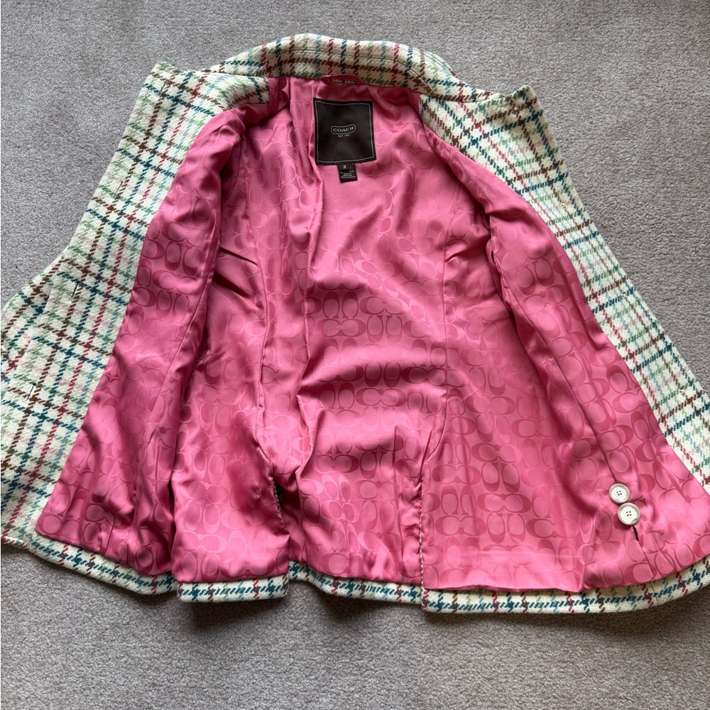 Coach Plaid Women's Jacket - Picture 8 of 11